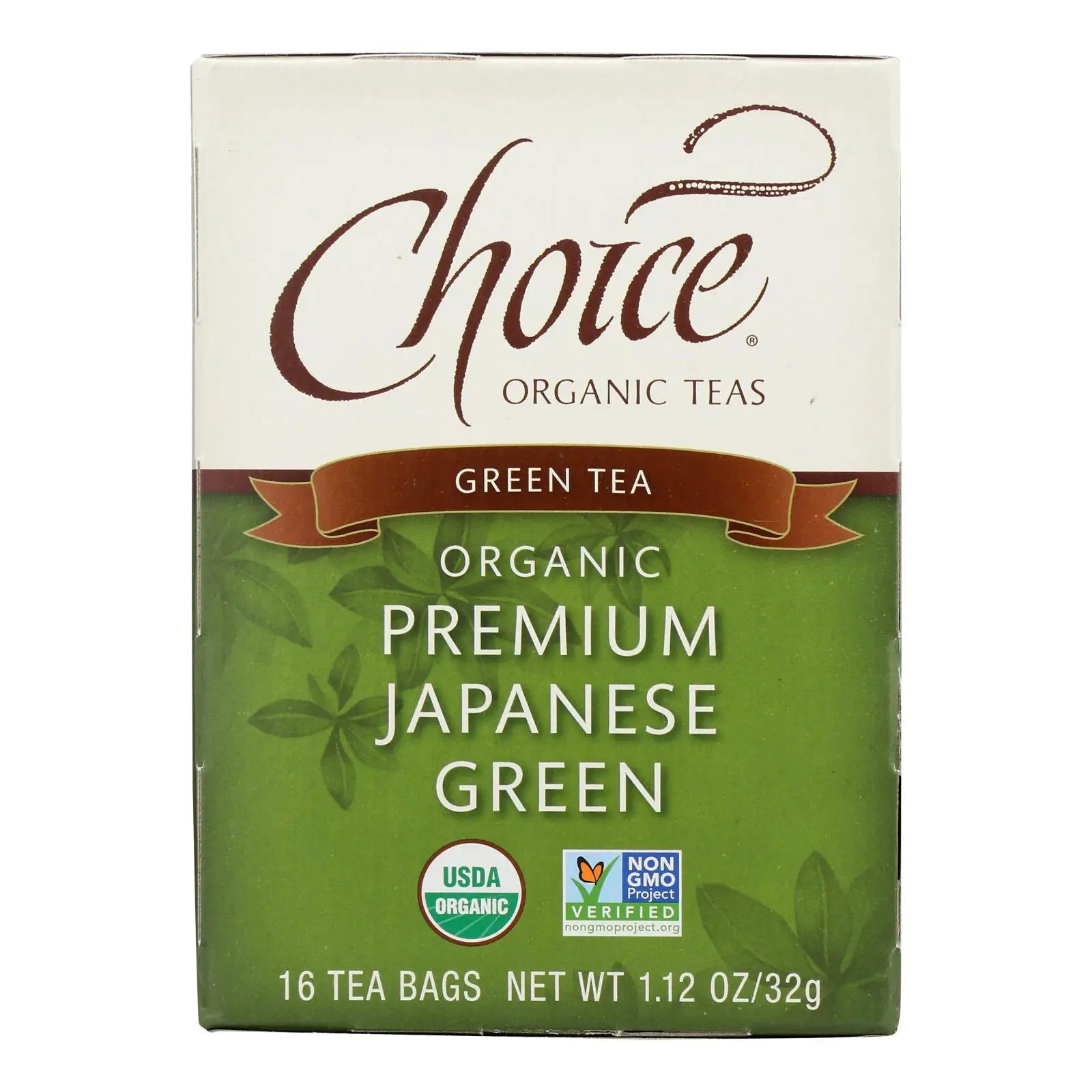 UD_Choice Organic Teas Premium Japanese Green Tea - 16 Tea Bags - Case Of 6