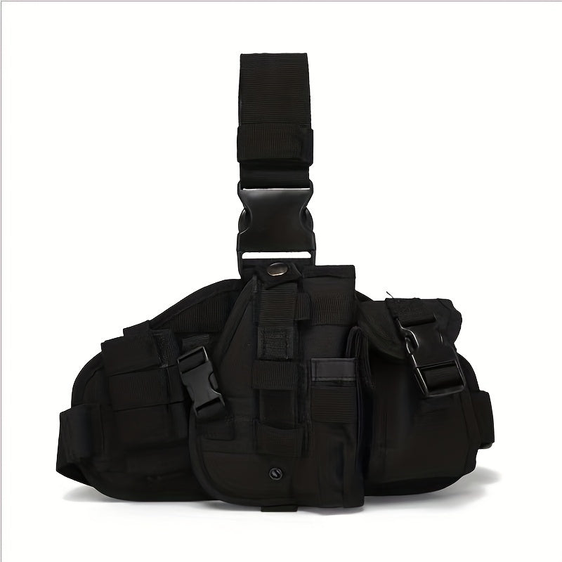 Tactical Leg Rig With Detachable MOLLE Pouches - Ideal For Outdoor Activities And Emergency Medical Response