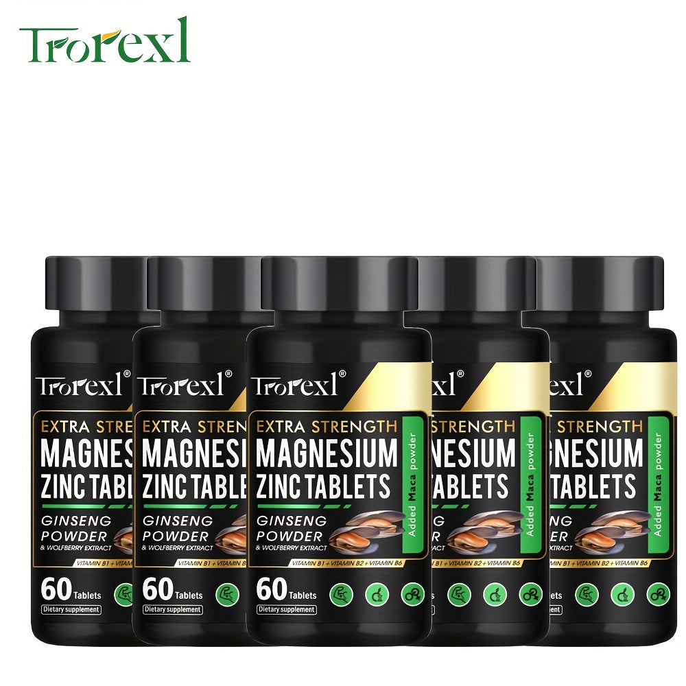 Trerexl Sea Cucumber And Oyster Endurance Tablets 60 Pills, High Concentration Supplement For Men And Women - Supporting Energy And Immune Enhancement - 1/3/5bottles