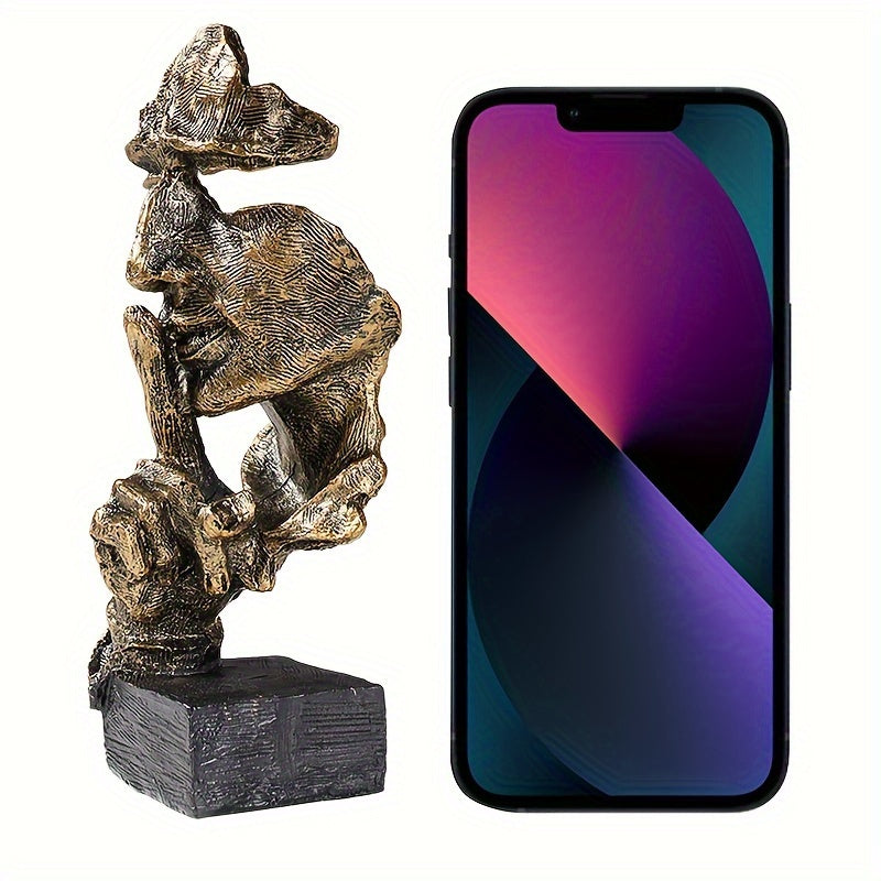 3pcs Modern Thinker Statue Set - Creative Room Decoration, Home Office Accessory, Eid Al-Adha Mubarak Gift Idea - Unique Artistic Printmaking for Intellectual Space