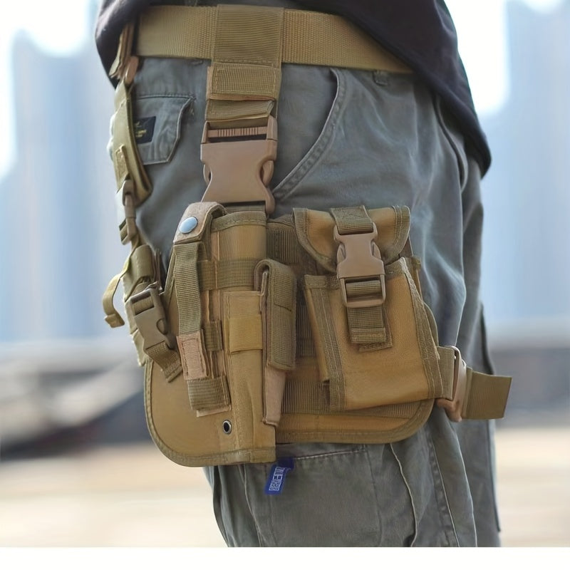 Tactical Leg Rig With Detachable MOLLE Pouches - Ideal For Outdoor Activities And Emergency Medical Response