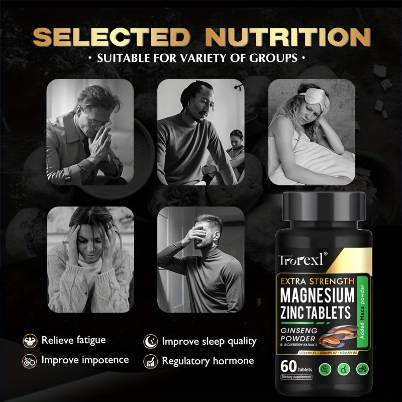 Trerexl Sea Cucumber And Oyster Endurance Tablets 60 Pills, High Concentration Supplement For Men And Women - Supporting Energy And Immune Enhancement - 1/3/5bottles