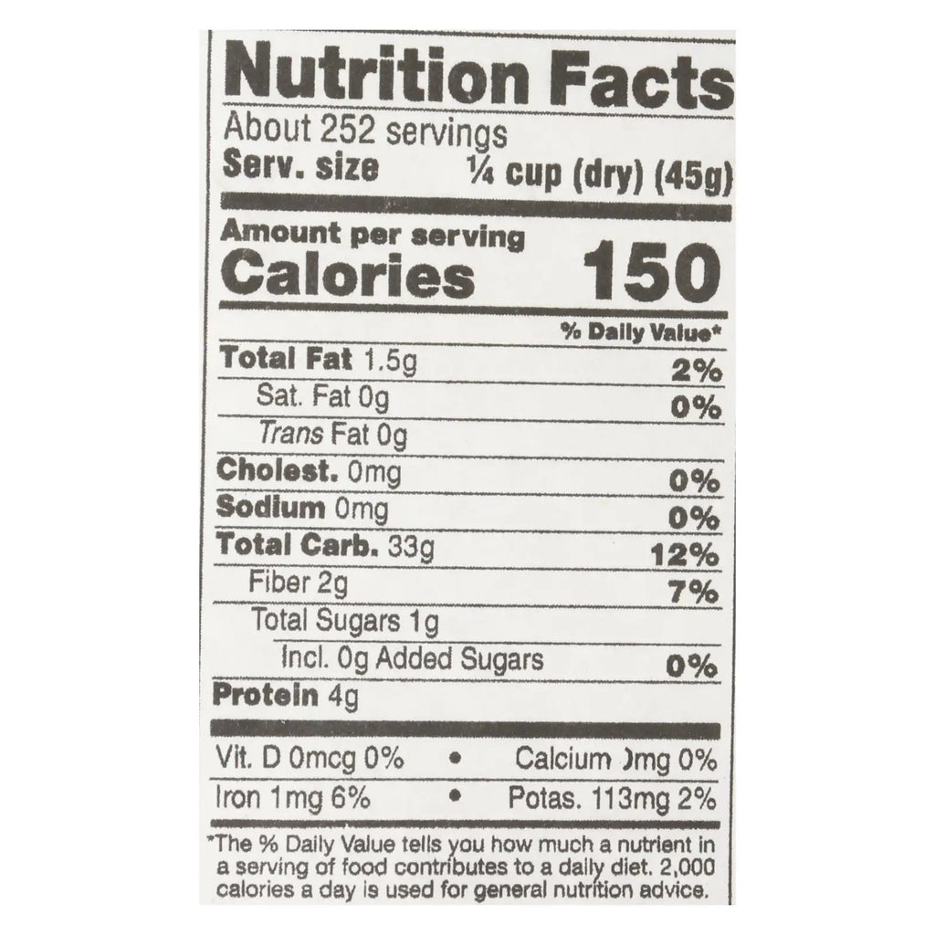 UD_Lundberg Family Farms Organic California Brown Jasmine Rice - Single Bulk Item - 25lb