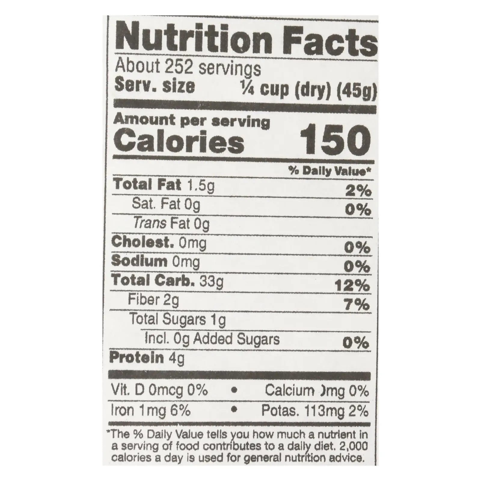 UD_Lundberg Family Farms Organic California Brown Jasmine Rice - Single Bulk Item - 25lb