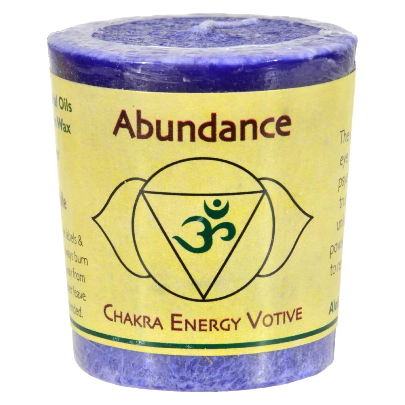UD_Aloha Bay - Chakra Votive Candle - Abundance - Case Of 12 - 2 Oz