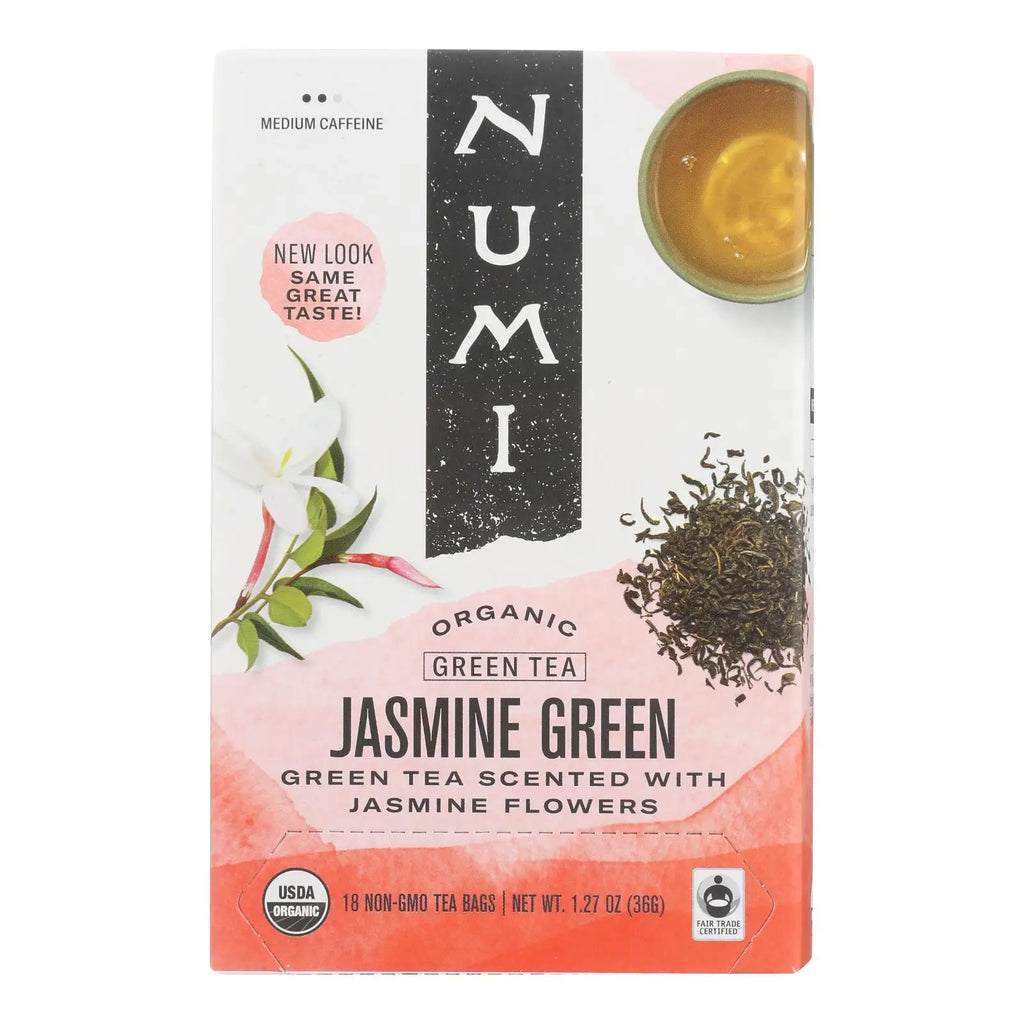 UD_Numi Organic Tea Jasmine Green - 18 Tea Bags - Case Of 6