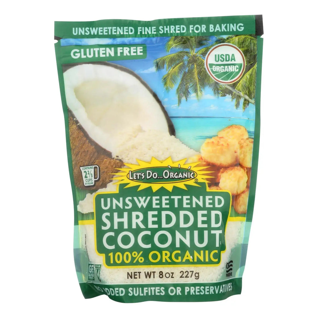 UD_Let's Do Organics Organic Shredded - Coconut - Case Of 12 - 8 Oz.