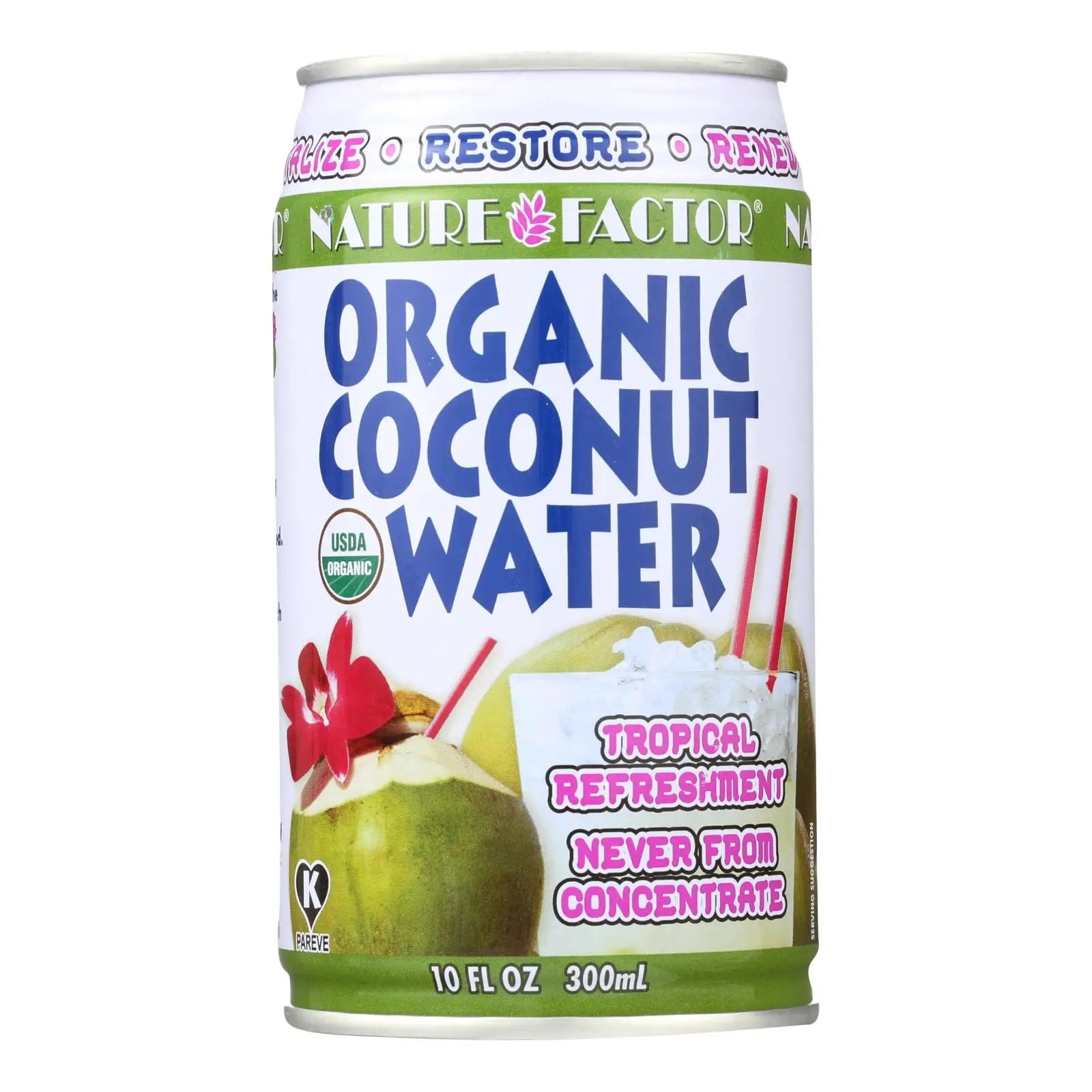UD_Nature Factor Organic Coconut Water - Case Of 12 - 10.1 Fl Oz.