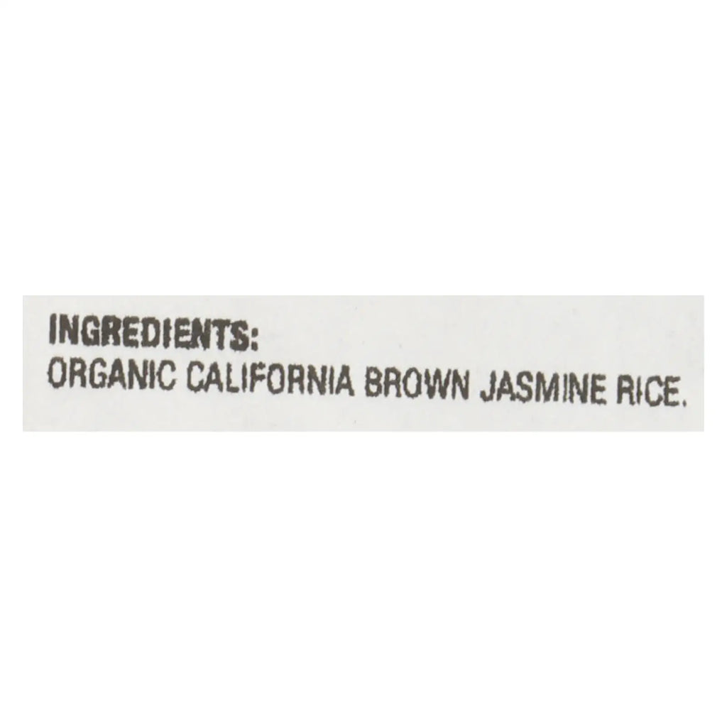 UD_Lundberg Family Farms Organic California Brown Jasmine Rice - Single Bulk Item - 25lb