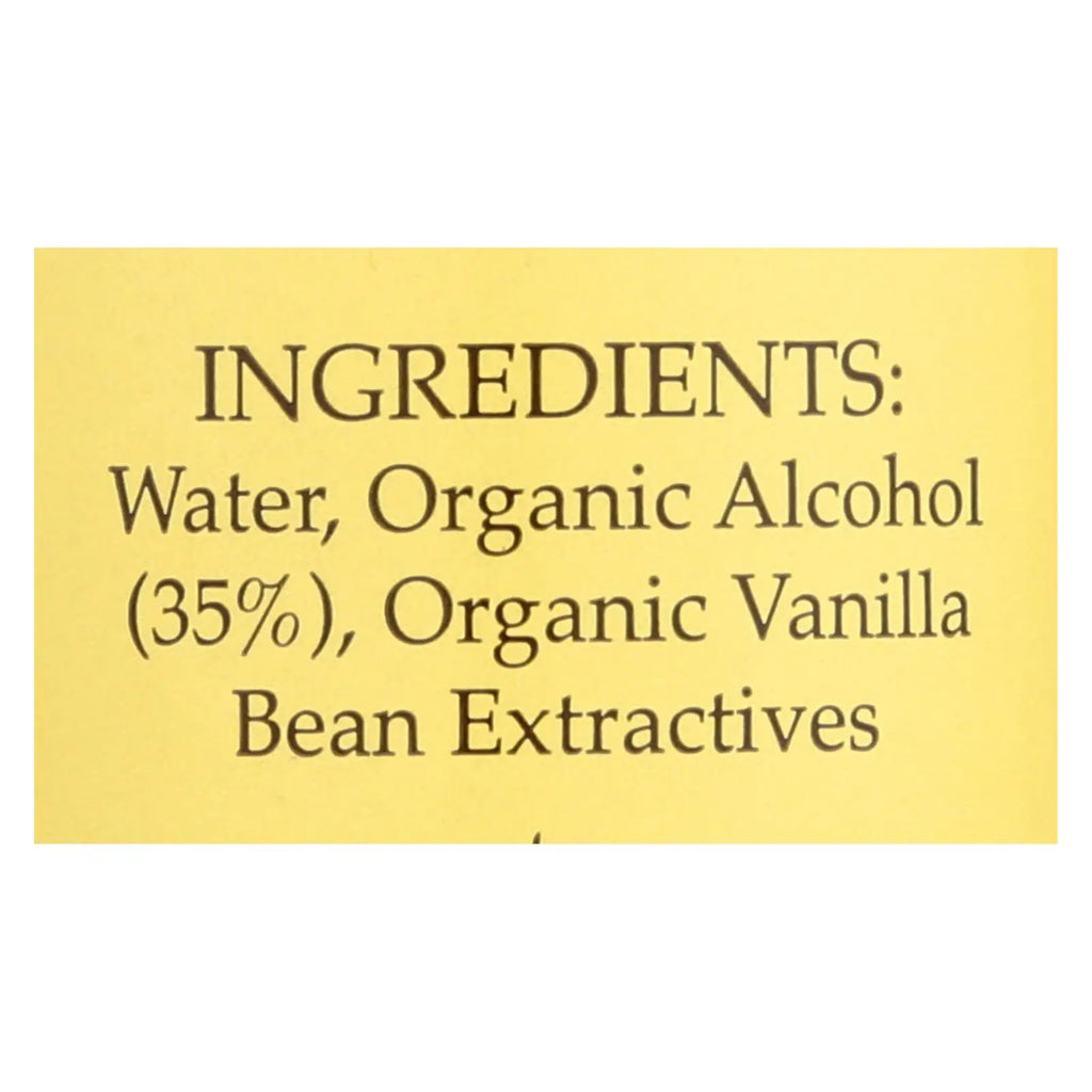 UD_Flavorganics Extract - Organic - Vanilla - 2 Oz - Case Of 12