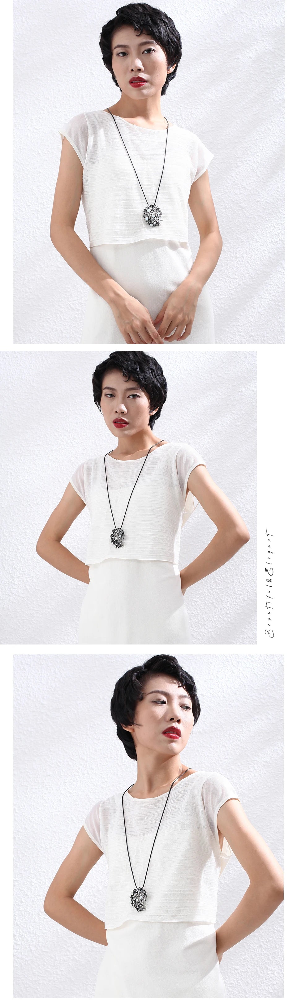 Beautiful Beads Fashion Jewelry Gifts for Women Accessories Neckless Choker Bijouterie Best Friends Pendant Long Chain Necklaces