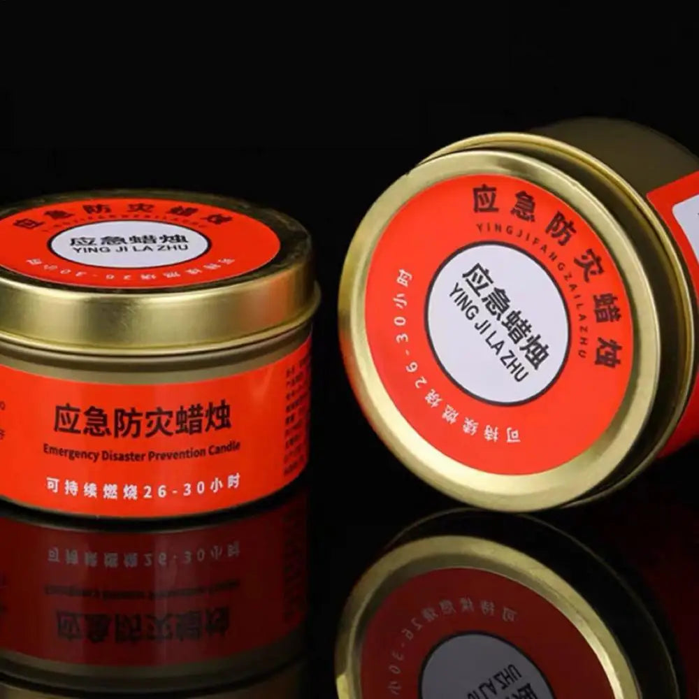 Camping Candles Survival 30 Hour Home Candles Lighting Long Burning Windproof Camping Slow Burn Tea Light Light & Heat Source