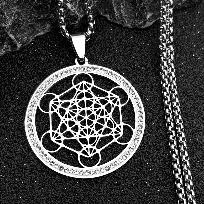 Fashion Tree of Life Stainless Steel Crystal Necklaces Pendants Women Gold Color Neckless Jewelry bijoux acier innoxydable femme