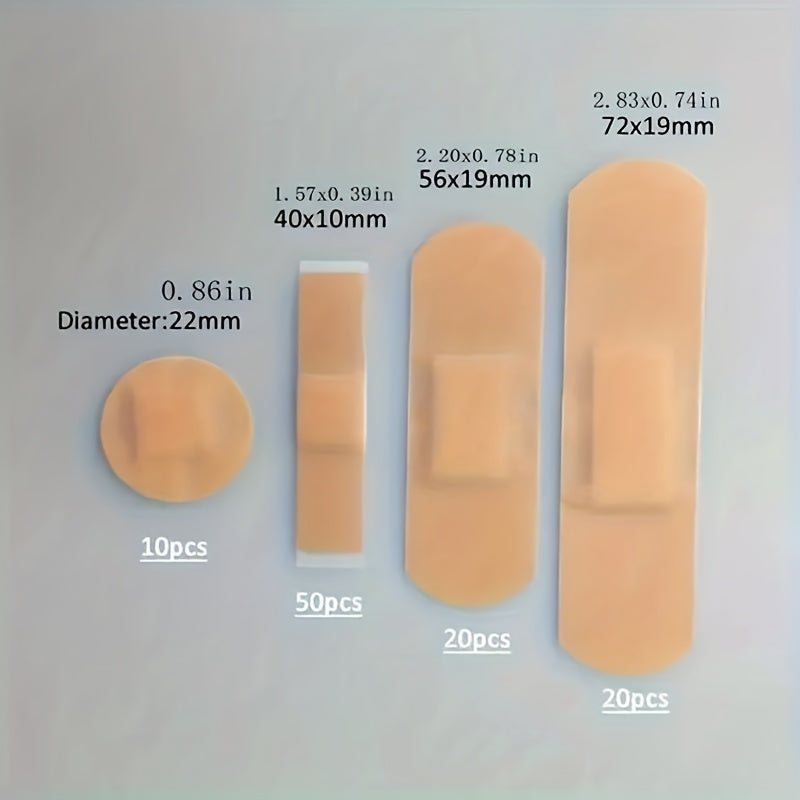 100pcs Medical Wound Adhesive Paster - Keep Your Wounds Secure! Four Piece Set Of Bandages, Breathable Nose Bridge Patch, Acne Patch, Circular Pre Vaccine Patch, Wound Patch