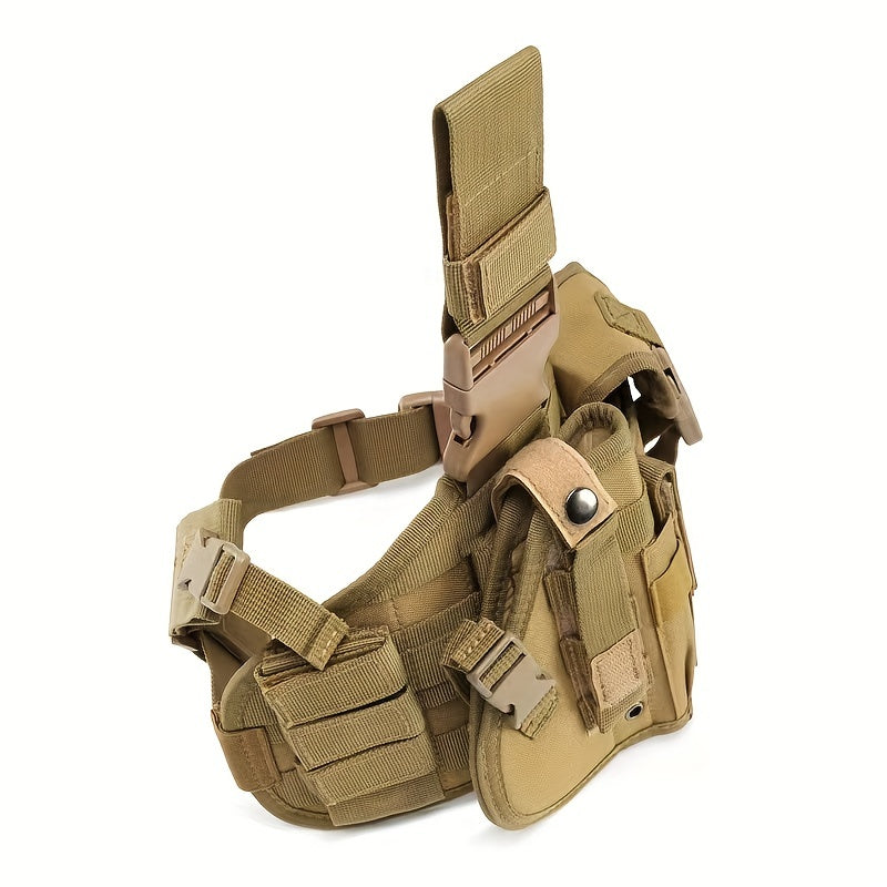 Tactical Leg Rig With Detachable MOLLE Pouches - Ideal For Outdoor Activities And Emergency Medical Response