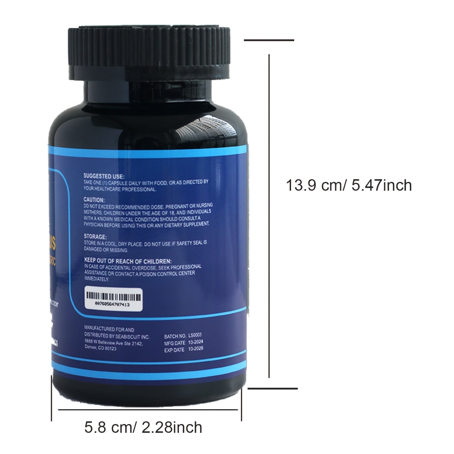 Lite Supply 150 Capsules Berberine HCL 4700mg - Plus Pure True Ceylon Cinnamon, Turmeric - Berberine HCl Supplement Pills